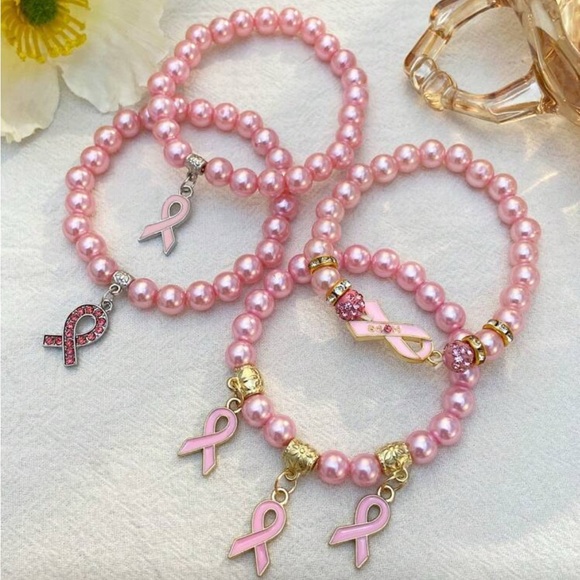 Jewelry - Breast Cancer Awareness 5 in 1 Bracelet Set